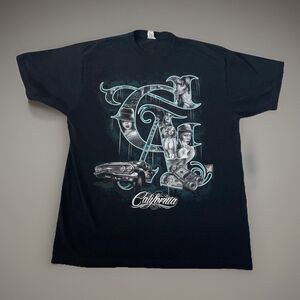 Sel Graphic T-shirt California Ladies Car Men’s XL Black